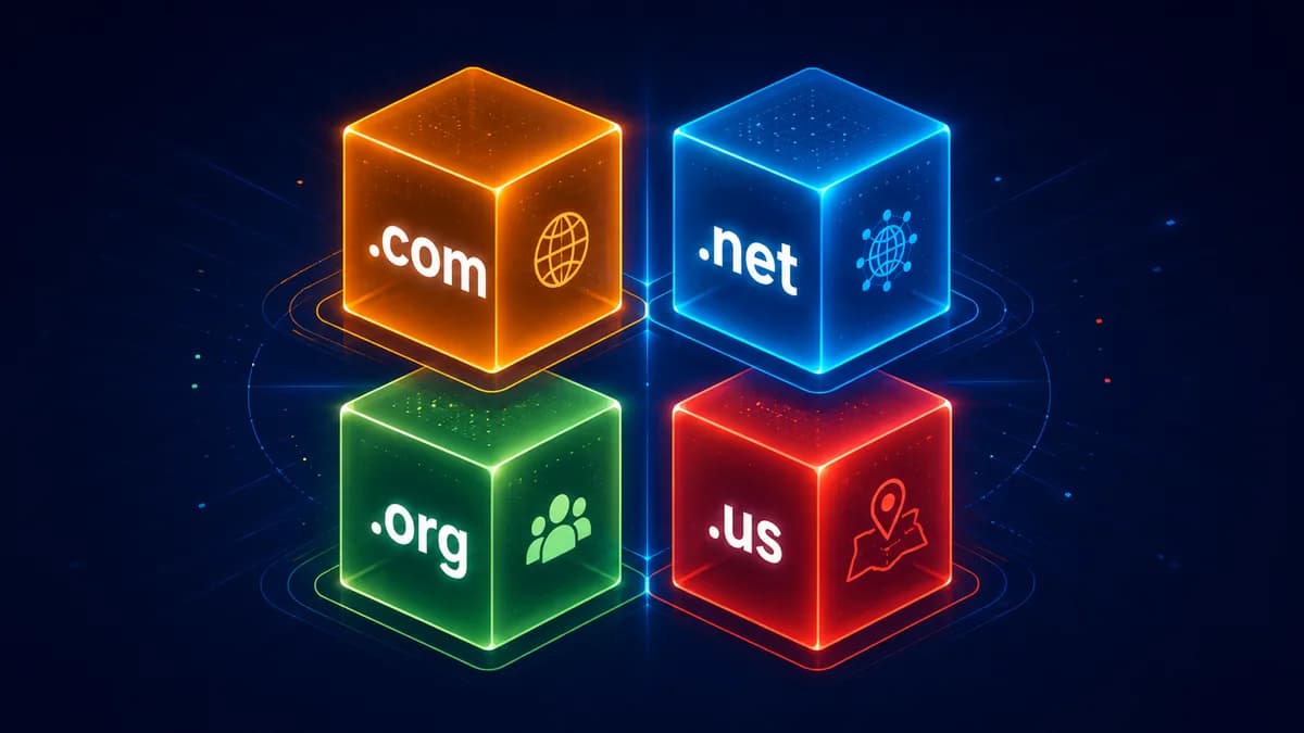 .com vs .net vs .org vs .us — The Honest Decision Tree